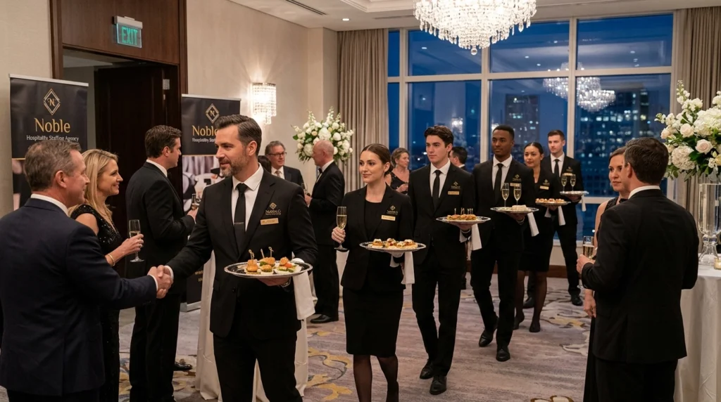 Noble Entertainment & staffing Services at a formal indoor event